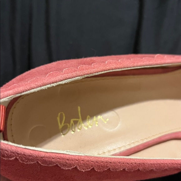 Boden Women's Scalloped Detail Square Toe Court Heels In Posey A1156 Sz 41 / 9.5 - Picture 8 of 9